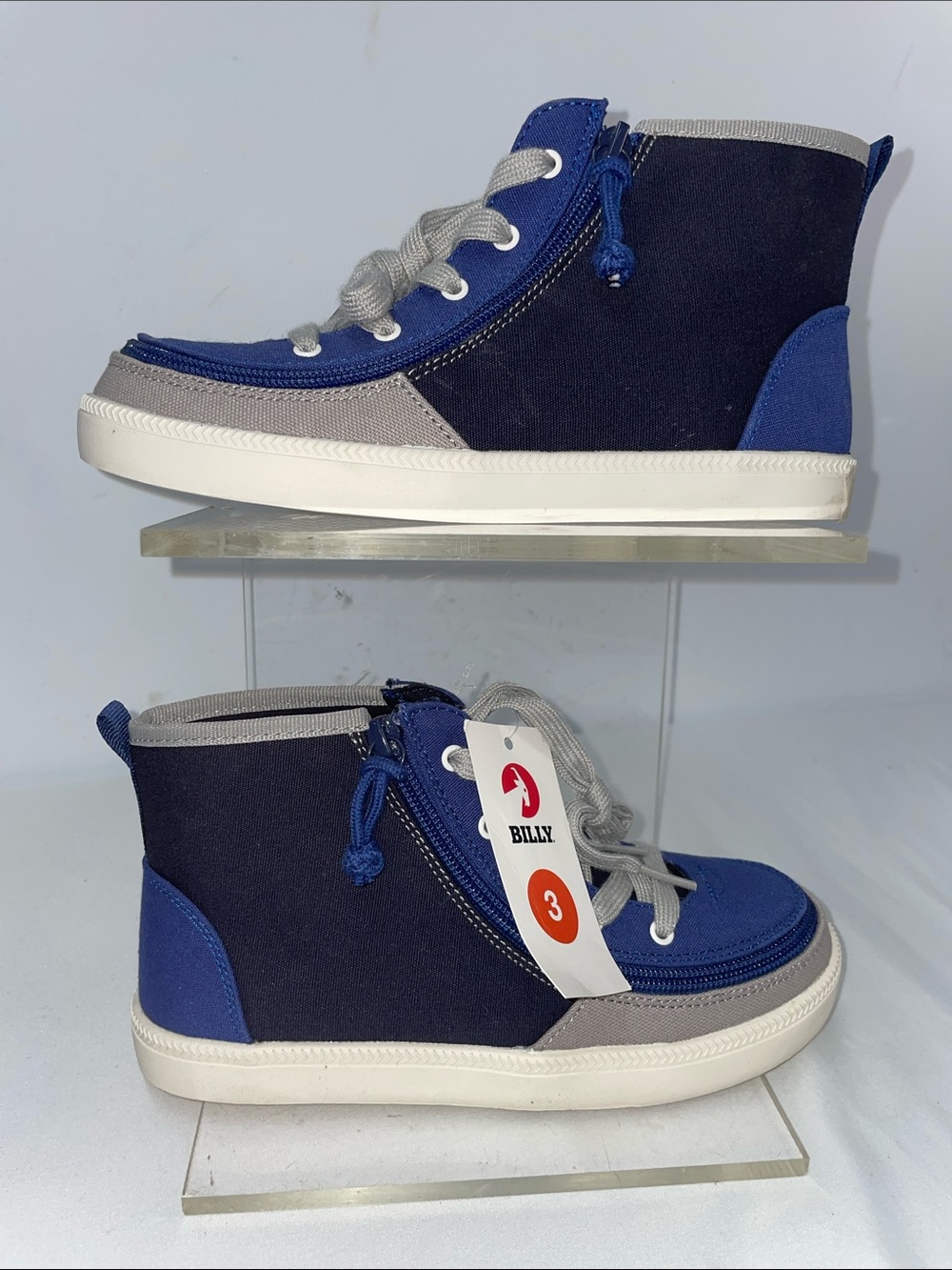 BILLY FOOTWEAR HARING HIGH TOP ZIP AROUND SNEAKERS FTL-05-090